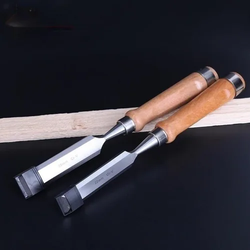 Miniatura 5 de DEEG Juego de herramientas de cincel de madera de 12 piezas, kit de cincel de tallado de carpintería con estuche de madera prémium para carpintero