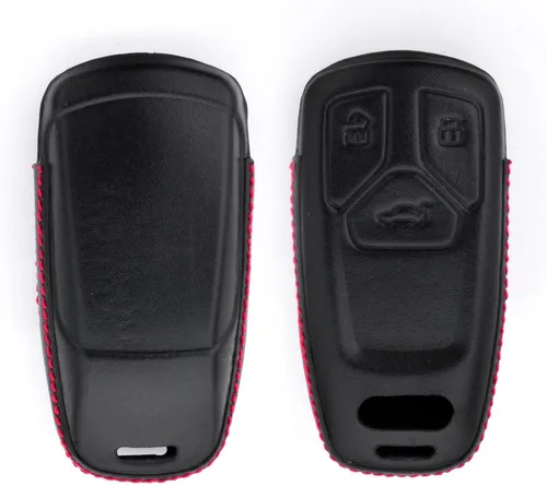 Miniatura 3 de Funda de cuero genuino para llavero de Audi A4 A4L A5 A6 A7 A8 Q5 Q7 R8 RS Q3 RS4 RS5 RS7 S4 S5 S6 S7 S8 SQ5 SQ7 TT TTS TT-RS Key Car Remote Key