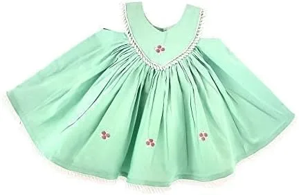 Miniatura 8 de Vestido de pana orgánico hecho a mano para bebé de 0 a 9 meses