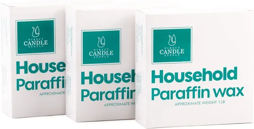 Direct Candle Supply Cera de parafina de 3 libras, cera de parafina, kit de fabricación de velas de cera de parafina, bloques de cera de parafina,