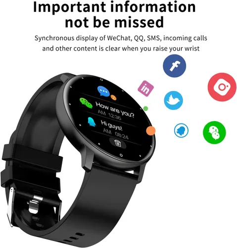 Miniatura 6 de Reloj inteligente para TCL 20 A 5G – Relojes de seguimiento de actividad física para hombres y mujeres, IP67 resistente al agua con pantalla táctil