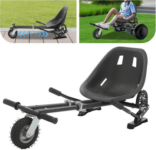 Miniatura 8 de Accesorio de asiento para aeropatineta de 6.5 a 10 pulgadas, longitud de marco ajustable, scooter de autoequilibrio, kit de conversión de buggy go