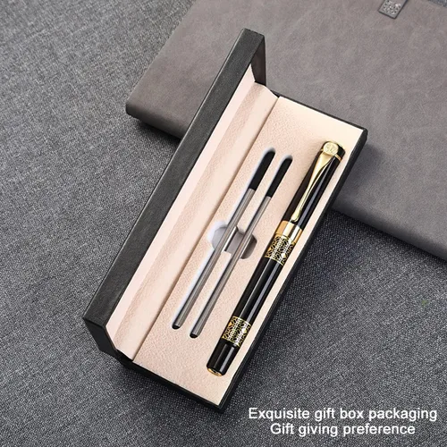 Miniatura 4 de YIVONKA Bolígrafo de Repuesto Negro, Bolígrafo de Lujo de Estilo Clásico Retro, Mejor Juego de Bolígrafos de Regalo para Hombres y Mujeres