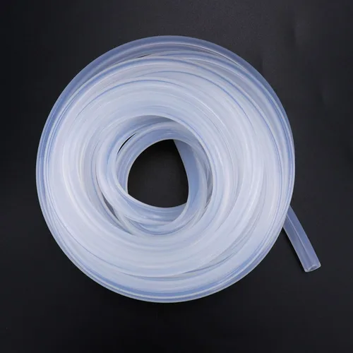 Tubo de silicona de 1/4 de pulgada de identificación, 1/4 pulgadas de diámetro interior x 3/8 pulgadas de diámetro exterior transparente de grado