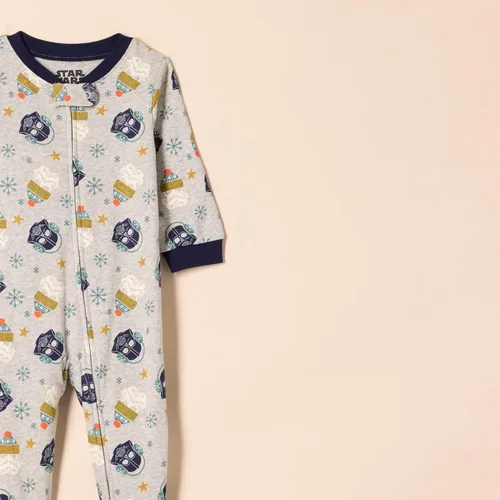 Miniatura 56 de Amazon Essentials Disney Marvel Star Wars - Pijama unisex de algodón con pies para bebés y niños pequeños, paquete múltiple