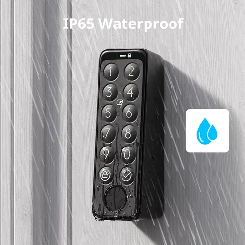 Miniatura 6 de SwitchBot Smart Keypad Touch para SwitchBot Lock, Entrada sin llaves con huella dactilar para el hogar, IP65 a prueba de agua, admite contraseñas