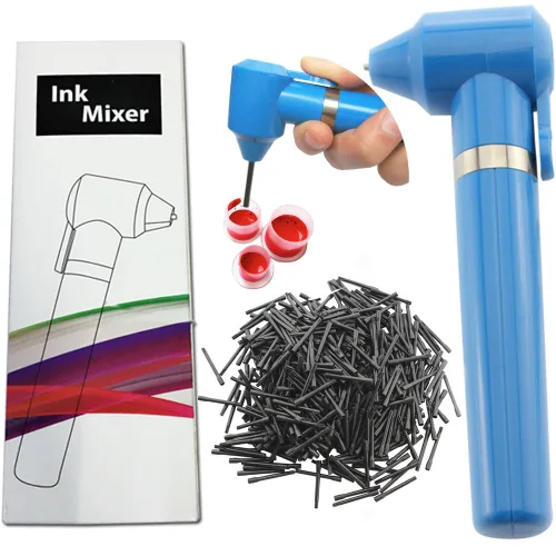 Máquina mezcladora de tinta de tatuaje, maquillaje de pigmentos, herramienta de suministro de color de uñas, máquina agitadora de 100 varillas