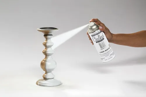 Miniatura 5 de Rust-Oleum Pintura en aerosol ultra mate todo en uno con tiza blanca de lino, cobertura de una capa, no necesita imprimación, lijado o capa Lino