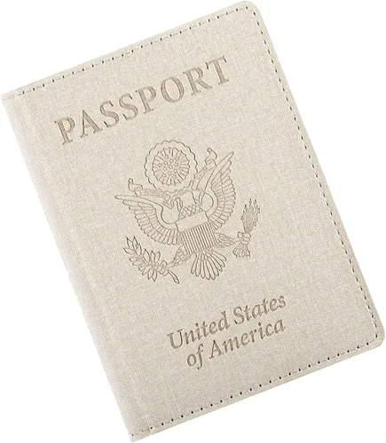 Miniatura 12 de Funda para pasaporte de vacunación, Azul 2PK