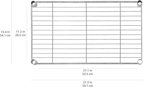 Miniatura 3 de Amazon Basics Estantería de almacenamiento de acero resistente y multiusos con 5 estantes, fácil montaje, 13.4 pulgadas de profundidad x 23.2 Negro