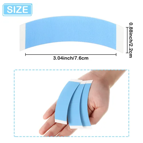 Miniatura 2 de 48 piezas de encaje frontal cinta de encaje frontal peluca cinta adhesiva de doble cara impermeable pelucas de encaje cinta en forma de C