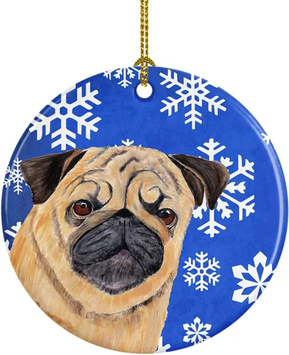 Miniatura 142 de Caroline's Treasures Cavalier Spaniel - Adorno de cerámica para colgar en el árbol de Navidad, para el hogar, Navidad, fiestas, regalo, 3 pulgadas
