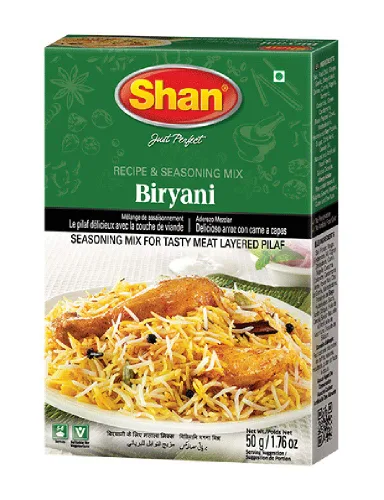 Miniatura 205 de Shan Korma Recipe and Seasoning Mix 1.76 oz (50g) - Spice Powder for Traditional Meat in Yogurt Sauce - Suitable for Vegetarians - Airtight Bag in a