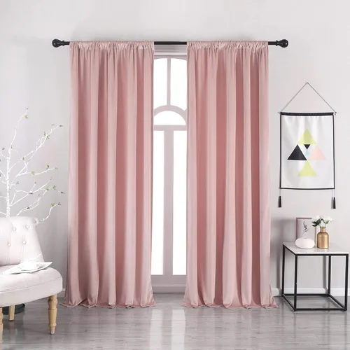 Miniatura 15 de nanbowang - Cortinas de terciopelo negro; cortinas de terciopelo de 63 pulgadas de largo, suaves, con bolsillo para cortinero, con aislamiento