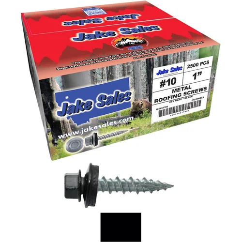 Miniatura 72 de Tornillos para techo de metal: (250) 10 x 1 sin pintura galvanizados con cabeza hexagonal para techo de chapa. Tornillos autoiniciados de metal