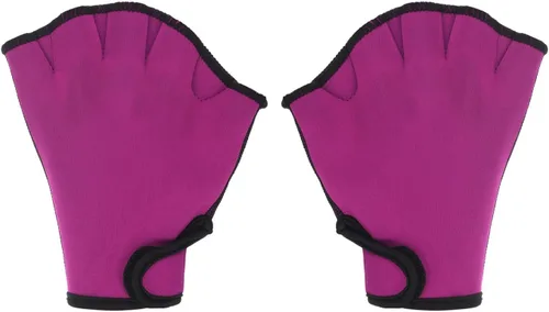Miniatura 12 de PATIKIL Guantes de natación con malla, unisex, guantes de resistencia al agua, accesorios de entrenamiento para natación y buceo Negro
