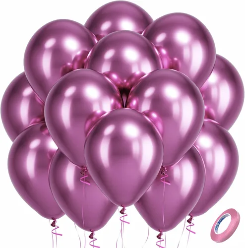 Miniatura 136 de Bezente - Globos de 12 pulgadas de látex con confeti para bodas, graduaciones, despedidas de soltera y cumpleaños, aptos para helio, dorado, 60