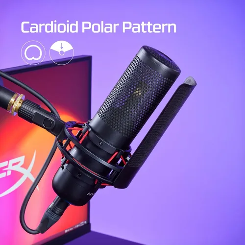 Miniatura 2 de HyperX Micrófono ProCast: micrófono de condensador de diafragma grande, conexión XLR