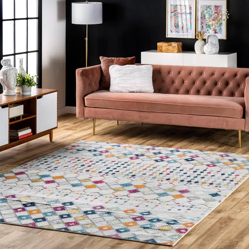 Miniatura 26 de nuLOOM Alfombra decorativa Blythe marroquí, 2 'x 3', gris oscuro