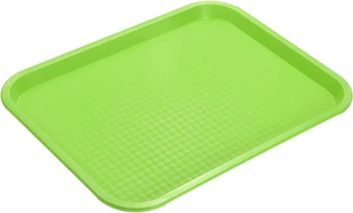 Miniatura 18 de uxcell Bandejas de plástico de comida rápida a granel de 10 x 14 pulgadas, bandejas rectangulares para servir, bandejas para cafetería, platos