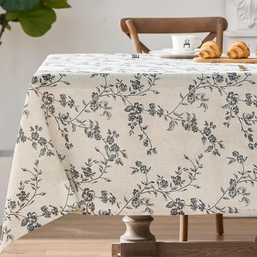 Miniatura 25 de jinchan Camino de mesa de lino floral para cocina, granja, 13 x 90 pulgadas, para isla de cocina, mesa de comedor, decoración interior y exterior, 1