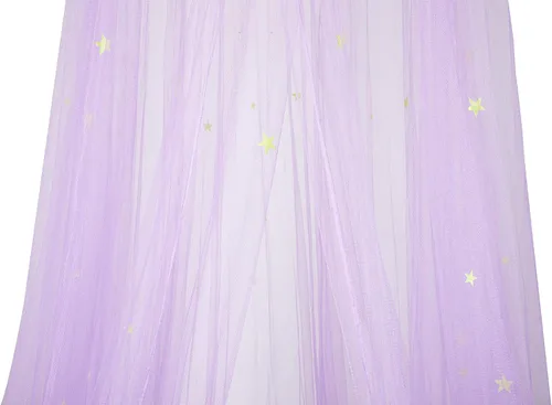 Miniatura 3 de BCBYou Mosquitera con estrellas fluorescentes que brillan en la oscuridad para bebés, niños y adultos, para cubrir la cuna, cama infantil, cama
