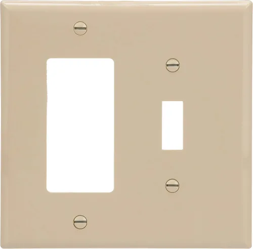 Miniatura 3 de EATON, White 2153W-BOX - Placa de pared termoestable de 2 bandas, tamaño estándar, con caja, acabado Blanco