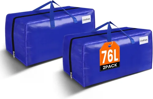 Miniatura 20 de BlissTotes Bolsas de mudanza, suministros de mudanza resistentes y bolsas de almacenamiento, bolsas de embalaje extragrandes, cajas con bolsillos
