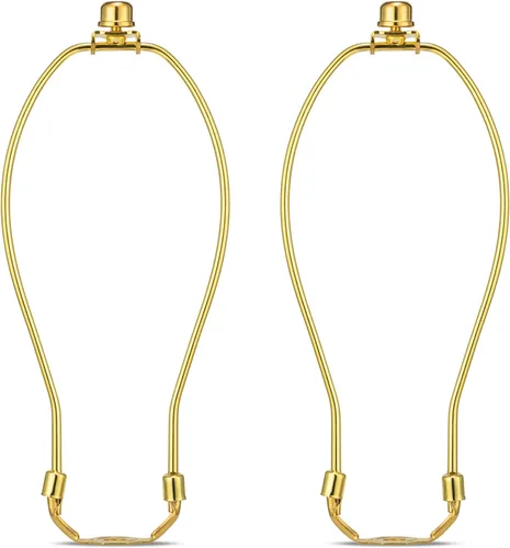 Miniatura 9 de Juego de 2 soportes desmontables para arpa de lámpara de 7 pulgadas para lámparas de mesa y de pie, soporte resistente para pantalla de lámpara