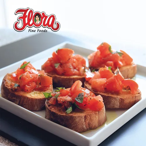 Miniatura 3 de Flora Foods - Mini tostadas de bruschette orgánicas (ajo y hierbas), importadas de Italia, pan para bruschetta