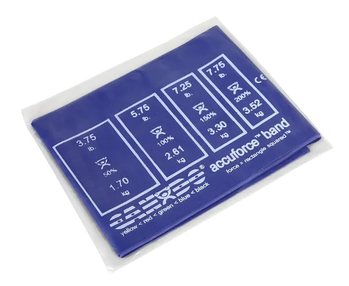 Miniatura 8 de CanDo 10-5918 AccuForce - Banda de ejercicio, rollo de 6 yardas, juego de 5 piezas, amarillo a negro