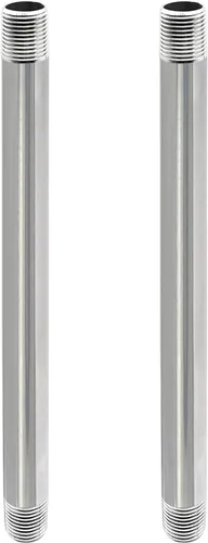 Miniatura 13 de GeilSpace Tubo de acero inoxidable de 1/2 x 4 pulgadas, boquilla de tubo 304 para tuberías y accesorios roscados estándar de 1/2 pulgada, tubo