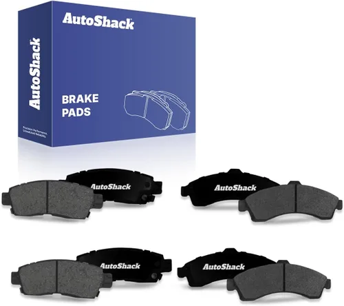 Miniatura 8 de AutoShack - Juego de pastillas de freno de cerámica delanteras y traseras para Chevrolet, GMC y Buick, Trailblazer 2002-2005 Envoy 2002-2005 SSR