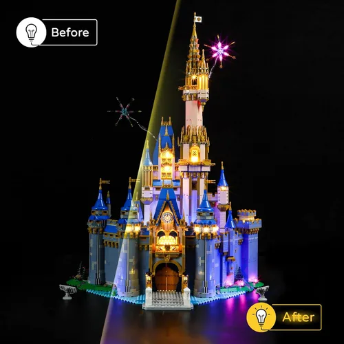 Miniatura 6 de YEABRICKS Luz LED para Lego-43222 modelo de bloques de construcción de castillo de Disney (juego de Lego no incluido)