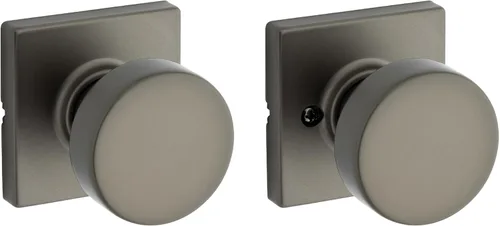 Miniatura 26 de Kwikset Pismo Manija de privacidad para puerta, para interiores, con cerradura, sin llave, con protección Microban, para baño y dormitorio, negro