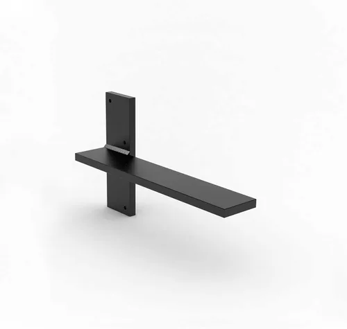 Miniatura 18 de Soporte de pared flotante para encimera, soportes de pared resistentes para crear bancos flotantes, escritorio, tocador, bar o repisa, acero
