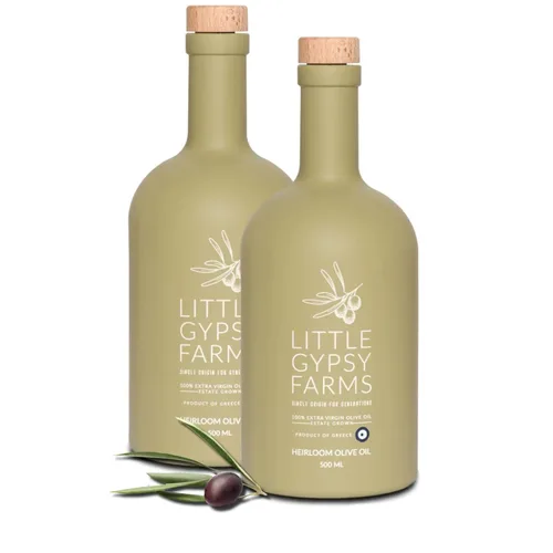 Miniatura 12 de AOVE reliquia Little Gypsy Farms - Aceite de oliva virgen extra griego cultivado en finca Variedad de oliva más saludable 5X polifenoles