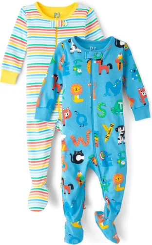 Miniatura 9 de The Children's Place baby-girls And Toddler Long Sleeve 100% Cotton Zip-front One Piece Footed Pajama