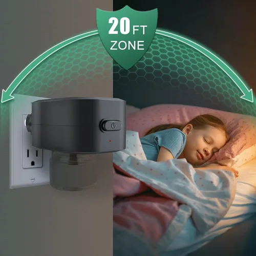 Miniatura 3 de Repelente de mosquitos para uso en interiores, control de aplicación Bluetooth, repelente electrónico de mosquitos, con 2 recambios repelentes