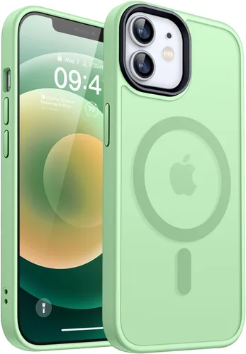 Miniatura 13 de CANSHN - Funda transparente compatible con iPhone 12/iPhone 12 Pro [Protección contra caídas de grado militar] No amarillea, funda protectora a