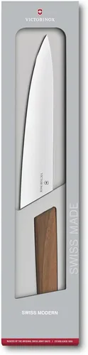 Miniatura 8 de Cuchillo de chef moderno suizo Victorinox - Cuchillo de cocina para cortar carne, fruta y verduras - Accesorios de cocina premium - Mango de madera