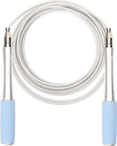 Cuerda de saltar para hombres y mujeres, cuerda de saltar ultrarrápida, de alta velocidad, diseño autobloqueante sin tornillos con asas de aluminio