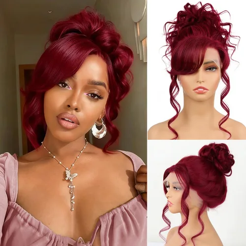 Miniatura 7 de Pelucas de cabello humano ondulado HD de densidad 250 con encaje frontal, prearrancadas de 13 x 4, pelucas de cabello humano con baby hair, sin