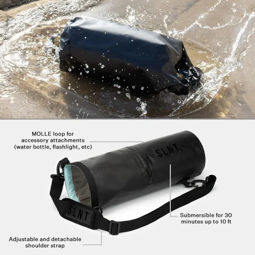 Miniatura 3 de SLNT Bolsa Seca Faraday Impermeable - Mochila de Nailon Impermeable 420D con Bloqueo de Señal - Protege los Dispositivos Electrónicos del Agua