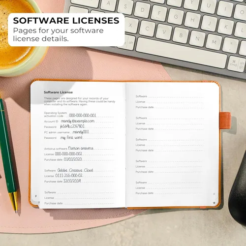 Miniatura 6 de Clever Fox - Libreta de contraseñas con pestañas alfabéticas, organizador de direcciones de Internet, tamaño pequeño de bolsillo, para inicios