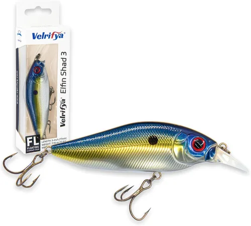 Crankbaits/Jerkbait híbrido para pesca de lubina, buceo poco profundo, manivela para lucio, agua fría para pesca de invierno y primavera, para agua