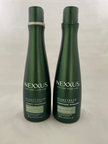 Nexxus Diametress - Paquete combinado voluminizador, champú reequilibrante + acondicionador restaurador, 13.5 onzas cada uno, el embalaje puede