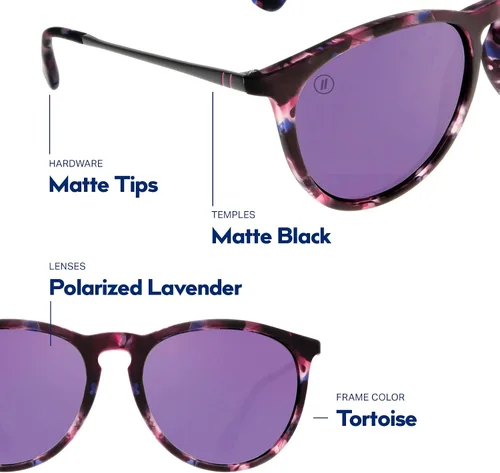 Miniatura 51 de Blenders Eyewear North Park – Gafas de sol polarizadas – Forma clásica, marco de metal mixto – 100% protección UV – Para hombres y mujeres