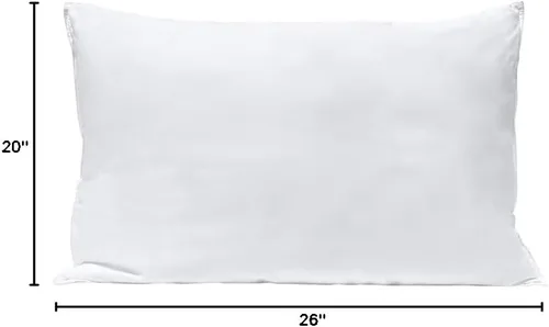 Miniatura 3 de Almohada de plumón y plumas de pato blanco triple núcleo tamaño estándar