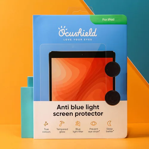 Miniatura 8 de Ocushield Protector de pantalla de vidrio templado antiluz azul para Apple iPad Mini 1/2/3 (7.9") - Filtro de luz azul para iPad - Anti reflejo